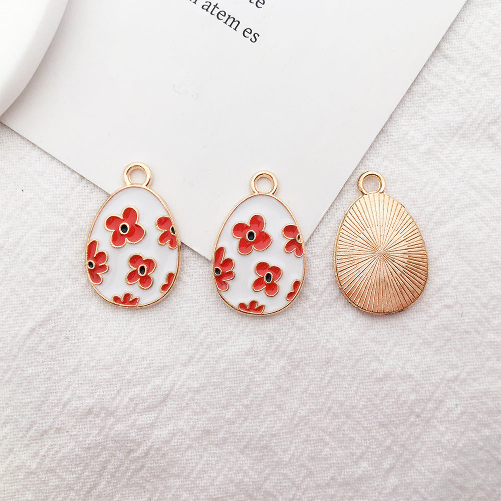 Wholesale Easter Egg Alloy Keychain Accessories